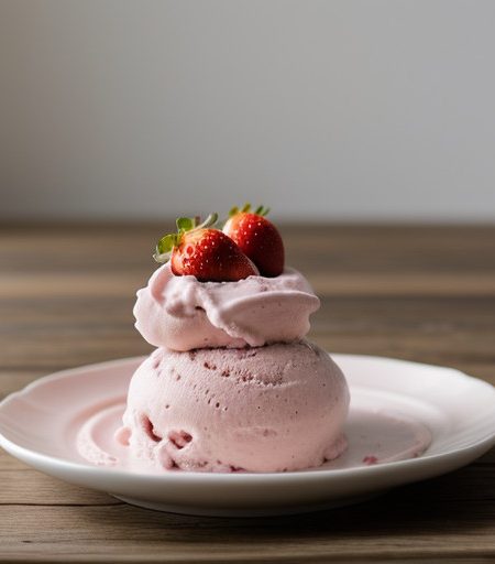 Strawberry Yogurt Ice Cream recipe image
