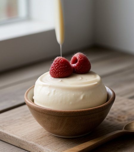 Strawberry or Raspberry White Chocolate Sauce recipe image