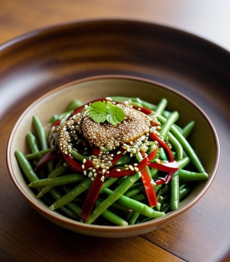 String Bean Salad With Double Sesame Dressing recipe image