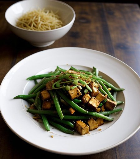 String Beans Stir-Fried With Tofu recipe image