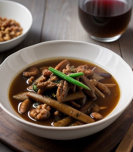 Stringbeans in Walnut Sauce recipe image