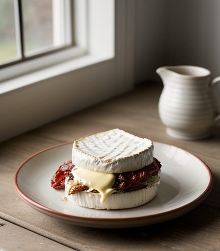 Striped Tomato Brie recipe image