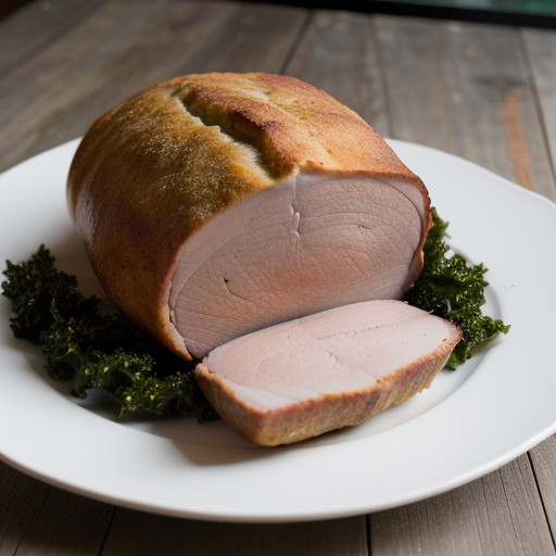 Stuffed Baked Ham recipe image