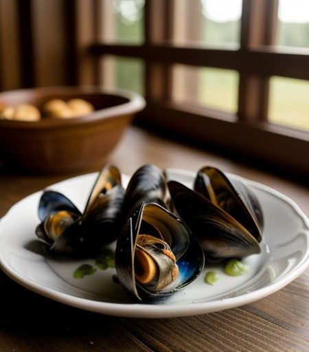 Stuffed Baked Mussels recipe image