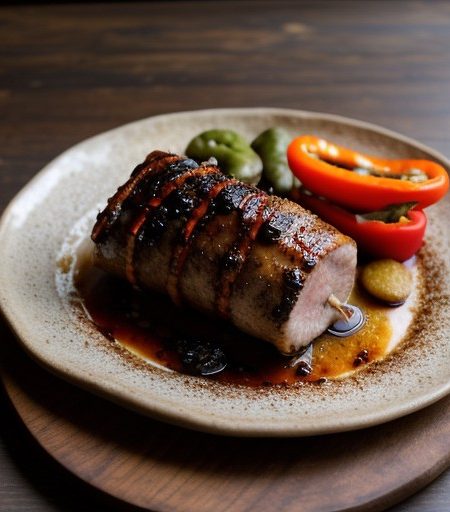 Stuffed Barbecue Pork Loin recipe image