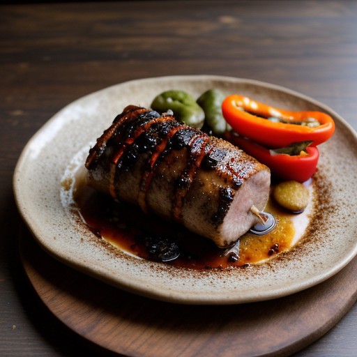 Stuffed Barbecue Pork Loin recipe image