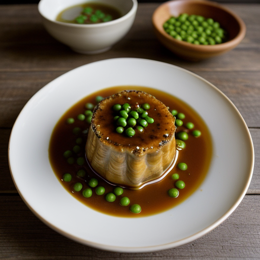 Stuffed Bean Curd With Peas recipe image