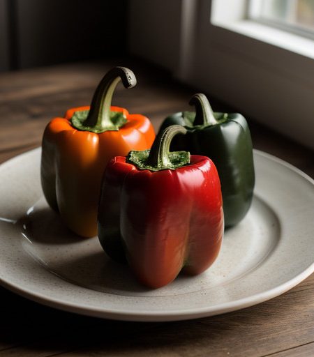 Stuffed Bell Peppers With Italian Seasonings recipe image