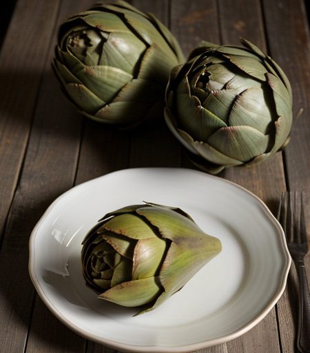 Stuffed Boiled Jumbo Artichokes recipe image