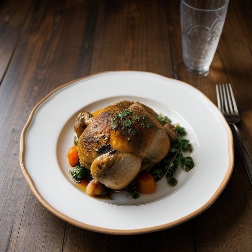 Stuffed Boneless Cornish Hen Wport Orange Sa recipe image