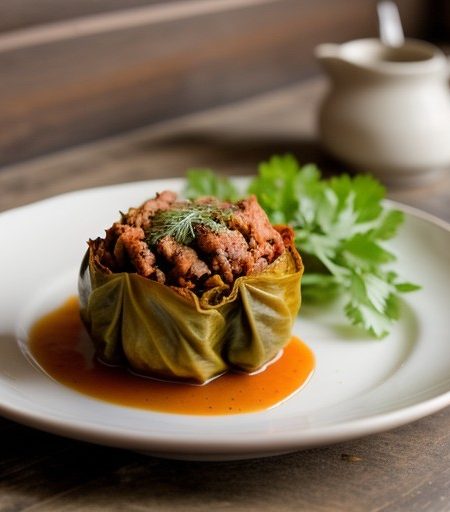 Stuffed Cabbage With Turkey recipe image