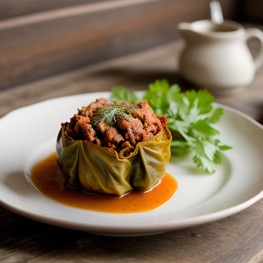 Stuffed Cabbage With Turkey recipe image
