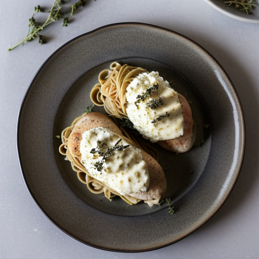 Stuffed Chicken Breasts With Pasta recipe image