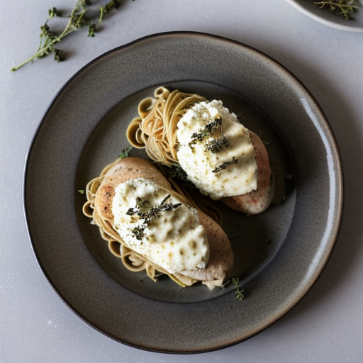 Stuffed Chicken Breasts With Pasta recipe image