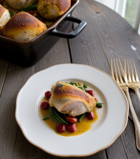 Stuffed Chicken Provencal-Martha Stewart Livi recipe image