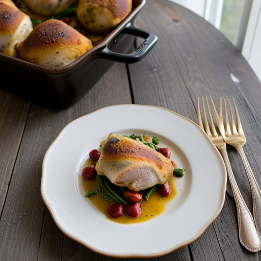 Stuffed Chicken Provencal-Martha Stewart Livi recipe image