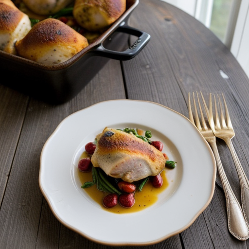 Stuffed Chicken Provencal-Martha Stewart Livi recipe image