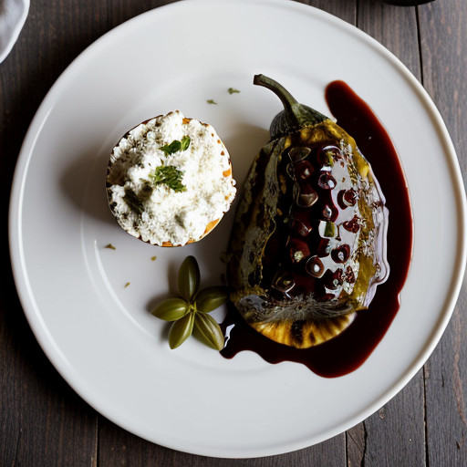 Stuffed Chiles With Olive Mole recipe image