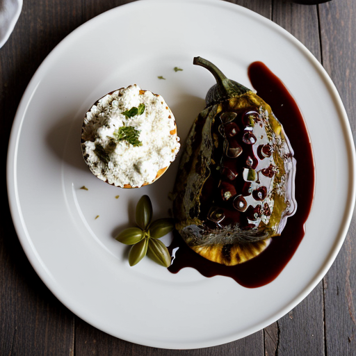 Stuffed Chiles With Olive Mole recipe image