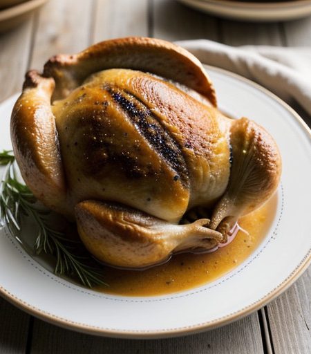 Stuffed Cornish Hen Acadiana recipe image
