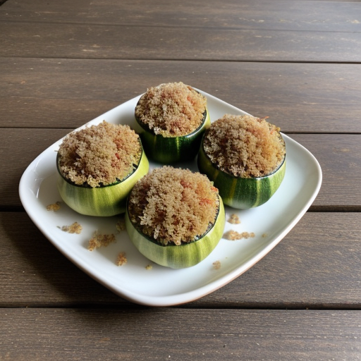 Stuffed Courgette Towers recipe image