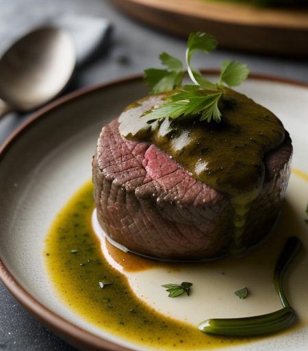 Stuffed Filet of Beef With Bordelaise Sauce recipe image