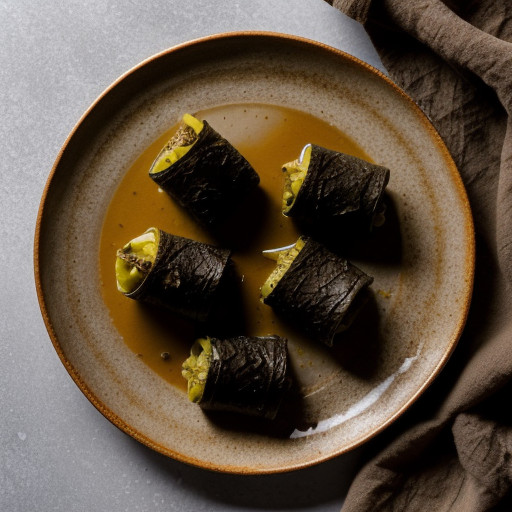 Stuffed Grape Leaves (Vegan recipe image