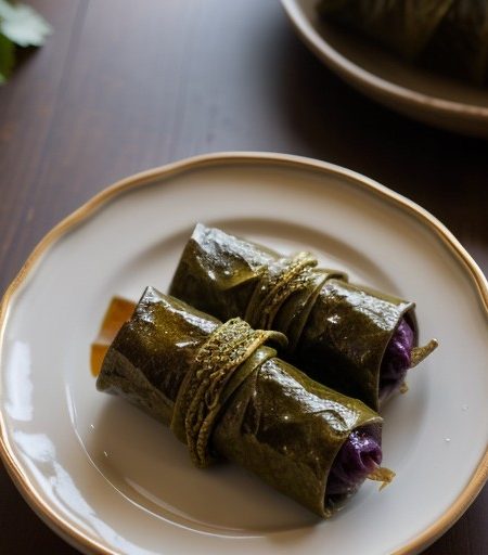 Stuffed Grape Leaves - Yalanchi Sarma recipe image