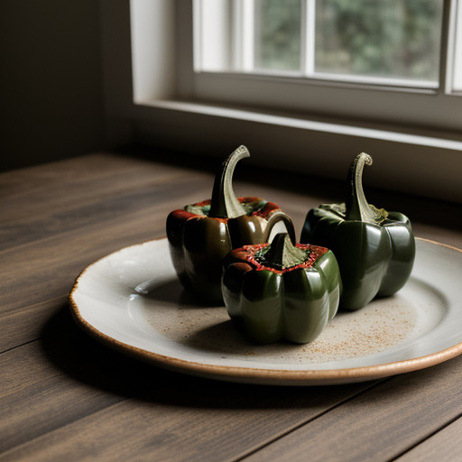 Stuffed Green Peppers (Santa Maria recipe image