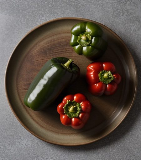 Stuffed Green Peppers (Usa Rice recipe image