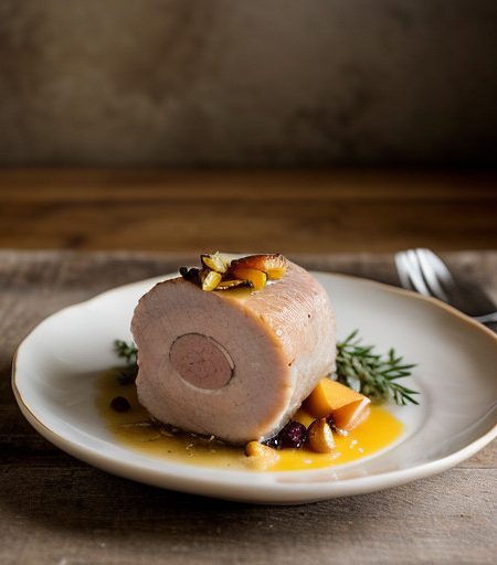 Stuffed Loin of Pork Vouvray recipe image