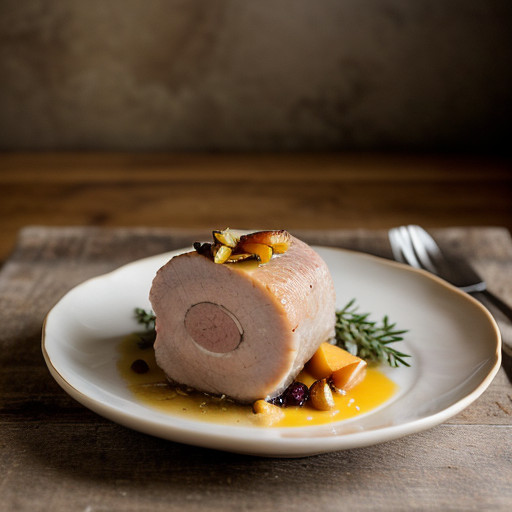 Stuffed Loin of Pork Vouvray recipe image