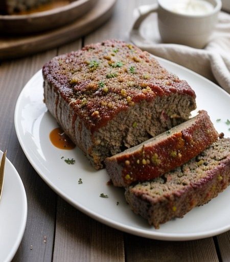Stuffed Meatloaf recipe image