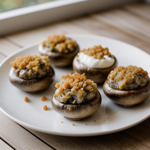 Stuffed Mushrooms With Crabmeat recipe image