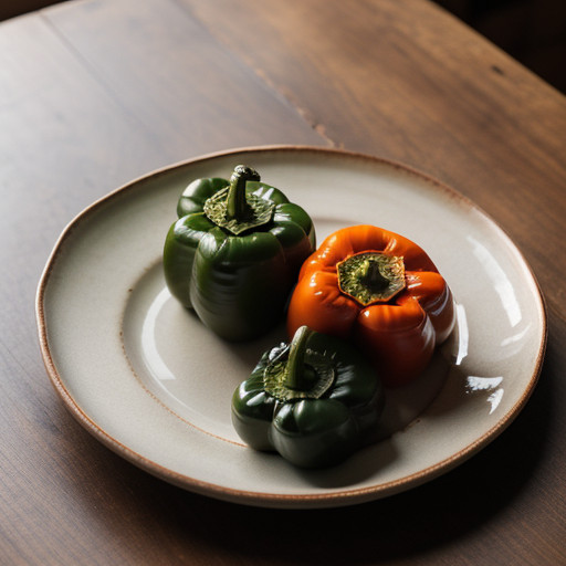 Stuffed Peppers -- Thai Style recipe image