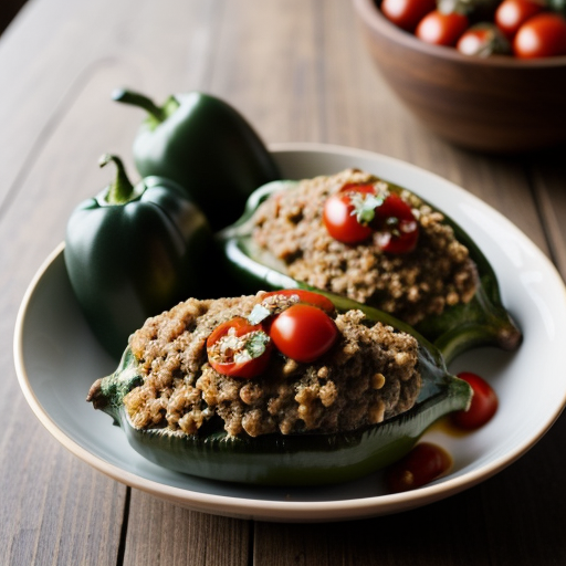 Stuffed Poblano Chiles With Walnut Sauce recipe image