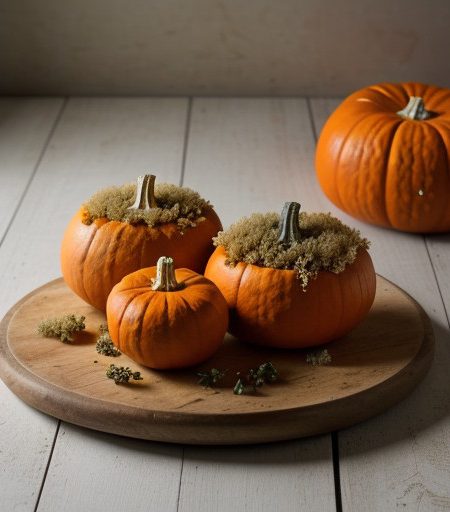 Stuffed Pumpkins With Herbs & Bread Crumbs recipe image