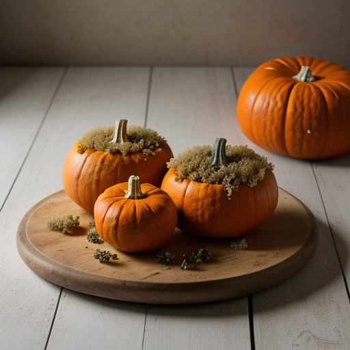 Stuffed Pumpkins With Herbs & Bread Crumbs recipe image