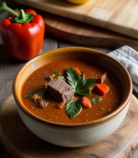 Stuffed Roast Pepper Soup recipe image