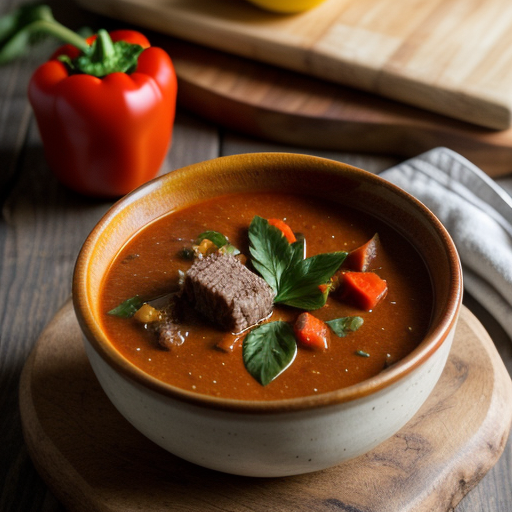Stuffed Roast Pepper Soup recipe image