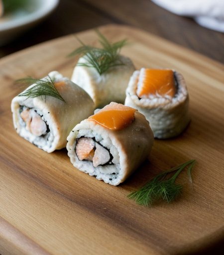 Stuffed Salmon Rolls recipe image