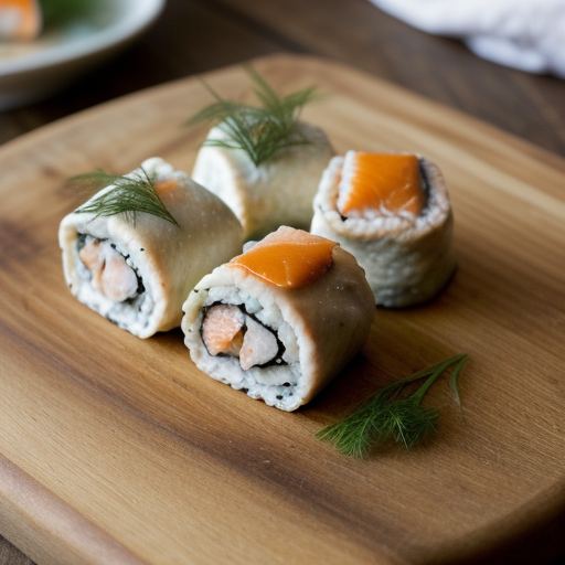 Stuffed Salmon Rolls recipe image