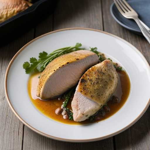 Stuffed Sherried Chicken Breasts recipe image