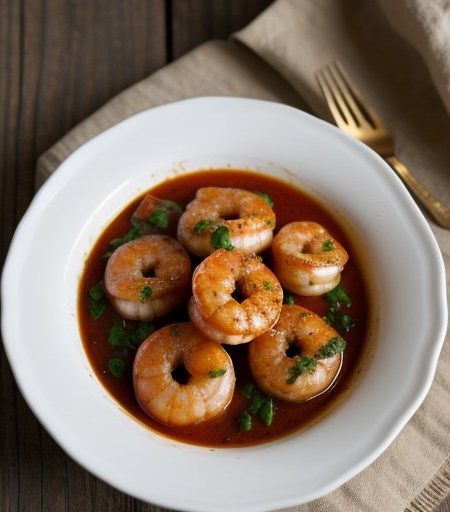 Stuffed Shrimp With Creole Meuniere Sauce recipe image