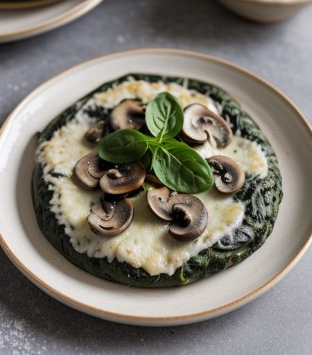 Stuffed Spinach Pizza recipe image