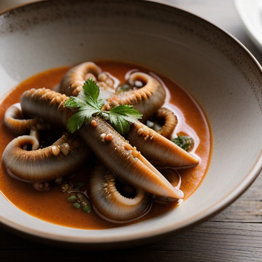 Stuffed Squid in Red Sauce recipe image