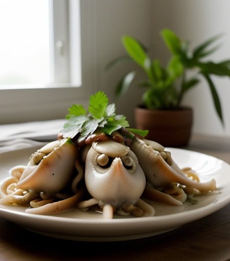 Stuffed Squid in a Clay Pot (Much Noi Thit recipe image