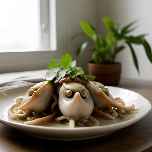 Stuffed Squid in a Clay Pot (Much Noi Thit recipe image