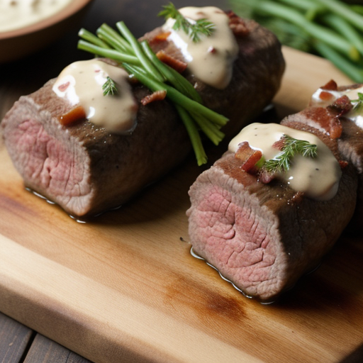 Stuffed Steak Rolls W Whipped Potatoes recipe image