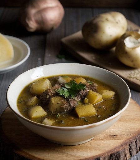 Succulent Truffled Potato Stew recipe image